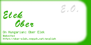 elek ober business card